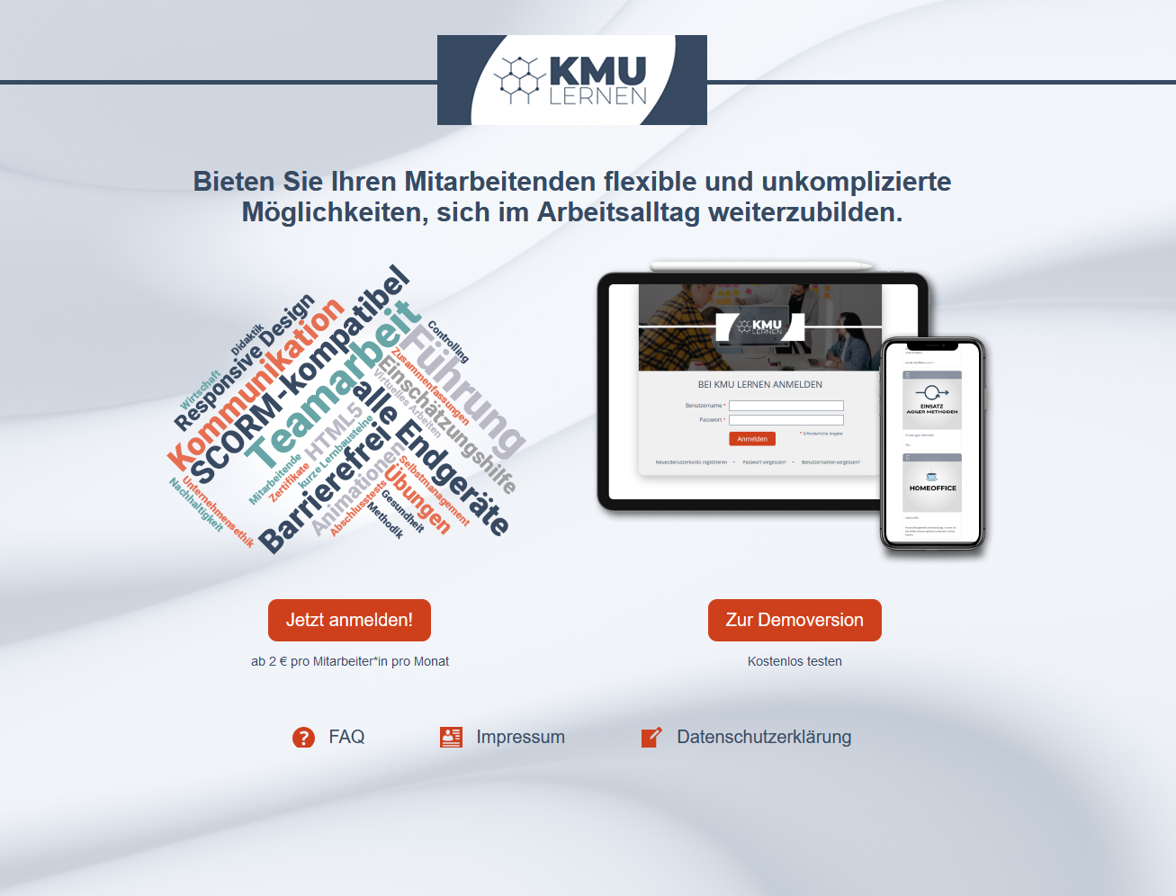 Landingpage für KMU